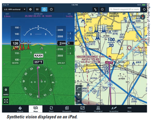 synthetic vision on iPad