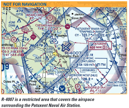 map of restricted airspace